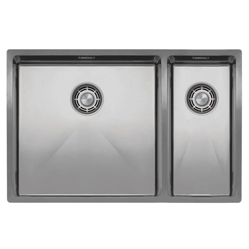 Lavello a 2 vasche - CU-500-180 - nivito - senza gocciolatoio / in acciaio inossidabile / da incasso