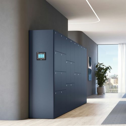 Contenitore a scomparti in acciaio - DECO - BISLEY - RFID / contract / per edifici pubblici