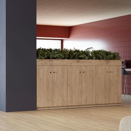 Pannello murale per sistemazione oggetti da terra - PREN - BISLEY - contemporaneo / in legno / in laminato