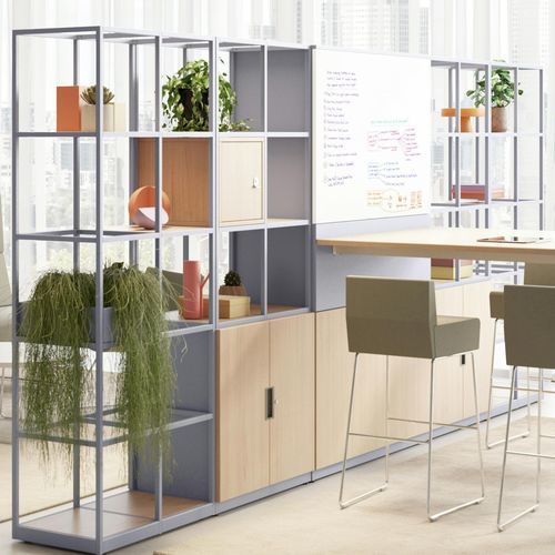 Mobile contenitore da pavimento - BE - BISLEY - contemporaneo / contract / per ufficio