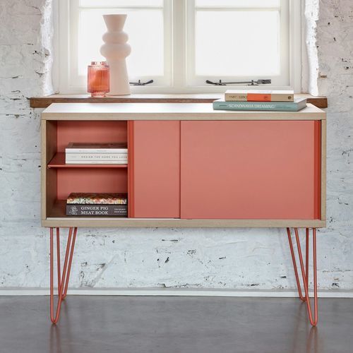 Credenza contemporanea - POS1007W - BISLEY - in alluminio / in acciaio / in laminato