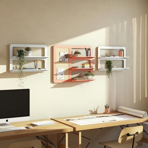Mensola - PLACE - BISLEY - contemporaneo / in acciaio / in sughero