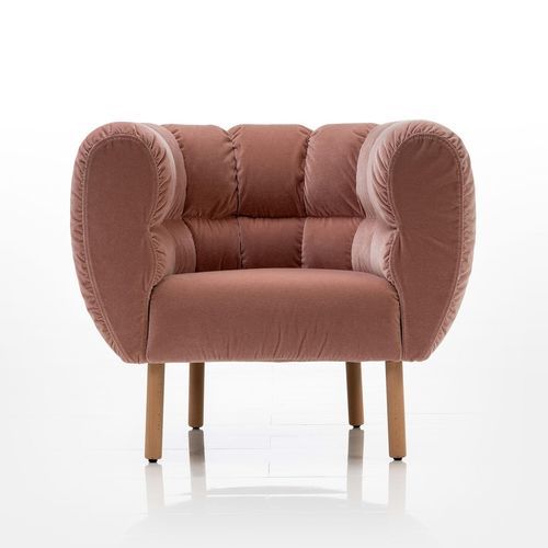 Poltrona contemporanea - magnolia - bruehl - in tessuto / con rivestimento rimovibile / grigia