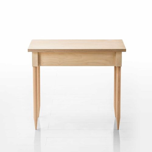 Consolle contemporanea - alva - bruehl - in legno laccato brillante / in betulla / con supporto in legno laccato brillante