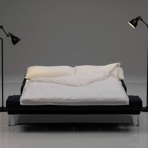 Divano letto - fold out - bruehl - contemporaneo / in tessuto / con braccioli