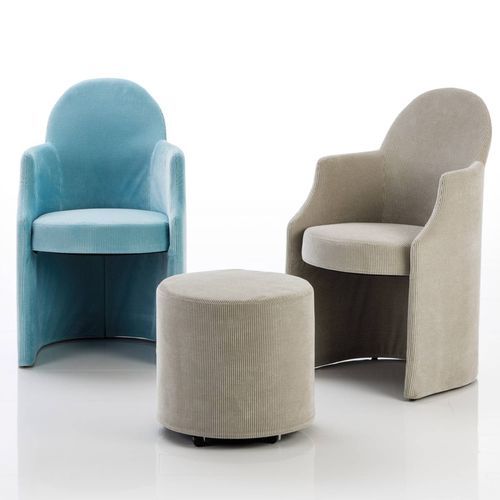 Sedia contemporanea - armand - bruehl - da interno / in tessuto / in pelle