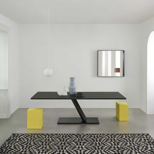 Tavolo contemporaneo - ELEMENT - DESALTO spa - in MDF / in metallo / con supporto in acciaio