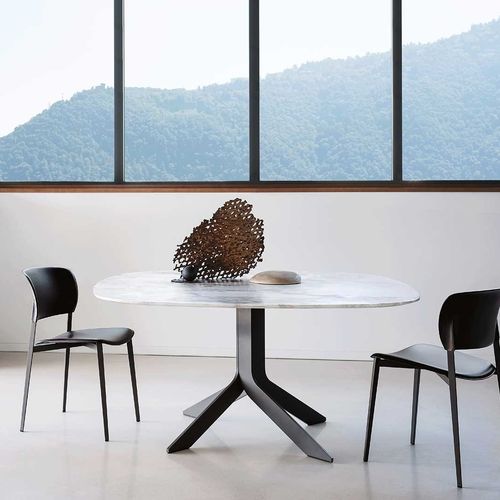 Tavolo contemporaneo - IBLEA - DESALTO spa - in vetro / in ceramica / in marmo