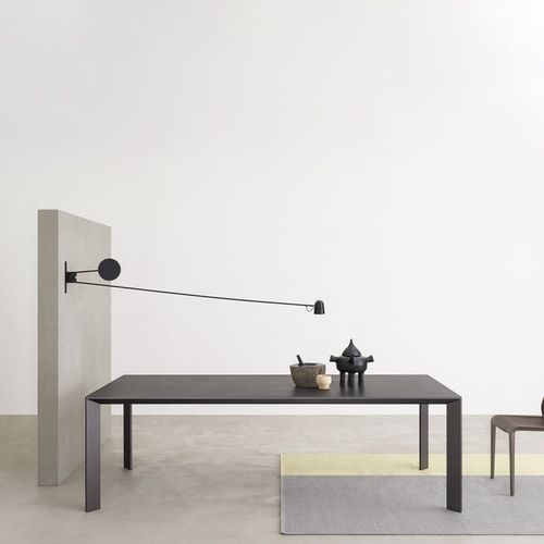Tavolo contemporaneo - MAC - DESALTO spa - in legno / in vetro / in laminato
