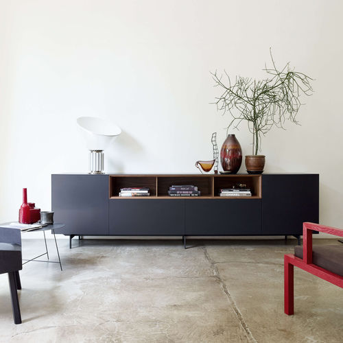 Credenza contemporanea - NEX - Piure GmbH - in legno / con ripiano / grigia