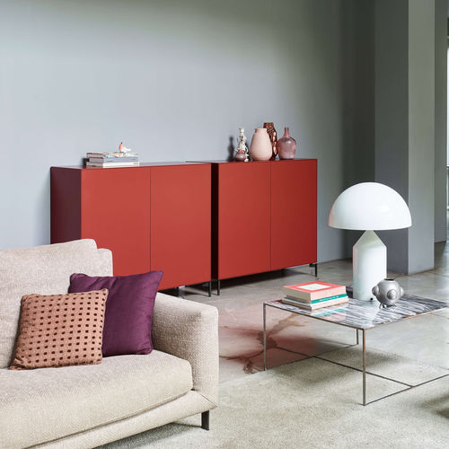 Credenza alta - NEX BOX - Piure GmbH - contemporanea / in legno laccato / blu