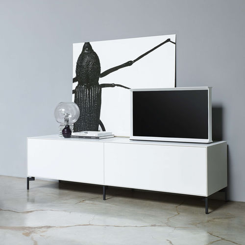 Mobile porta TV contemporaneo - NEX PUR BOX - Piure GmbH - in legno laccato / bianco