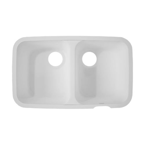 Lavello a 2 vasche - Smooth - CORIAN - senza gocciolatoio / in Corian® / da incasso