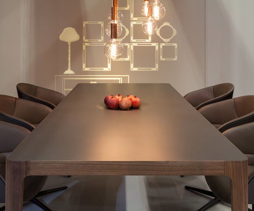 Piano per tavolo in Corian® - Deep Sable - CORIAN - antimacchia / antiabrasione / marrone