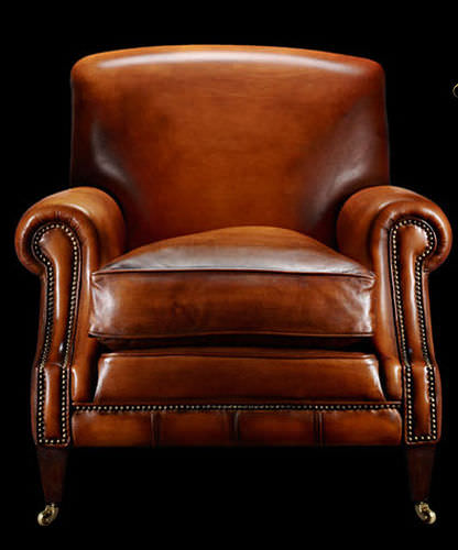 Poltrona classica - GEORGE BERKLEY - Fleming & Howland - in pelle