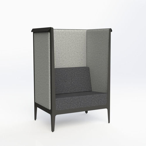 Poltrona contemporanea - TAITE-1H - Vivero - in tessuto / in acciaio / di privacy