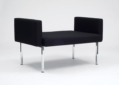 Divanetto imbottito contemporaneo - OTTO - Vivero - in acciaio / giallo / nero