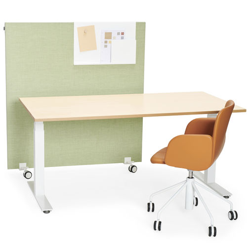 Scrivania contemporanea - PINTA EQB - Martela - in legno / in acciaio laccato / ad altezza regolabile