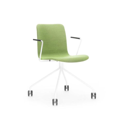 Sedia da ufficio contemporanea - SOLA - Martela - da interno / in rovere / in tessuto