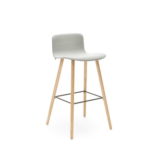 Sedia alta contemporanea - SOLA - Martela - da interno / in legno / in tessuto