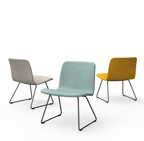 Sedia contemporanea - SOLA  - Martela - da interno / in tessuto / con supporto in metallo
