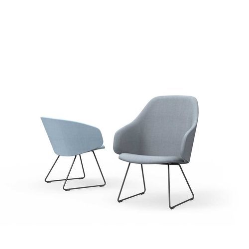 Sedia contemporanea - SOLA  - Martela - da interno / in tessuto / con supporto in metallo