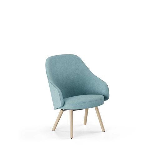 Poltrona contemporanea - SOLA GRANDE - Martela - in tessuto / in legno / a schienale alto