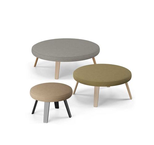 Divanetto imbottito contemporaneo - OONA  - Martela - in tessuto / con supporto in legno / contract