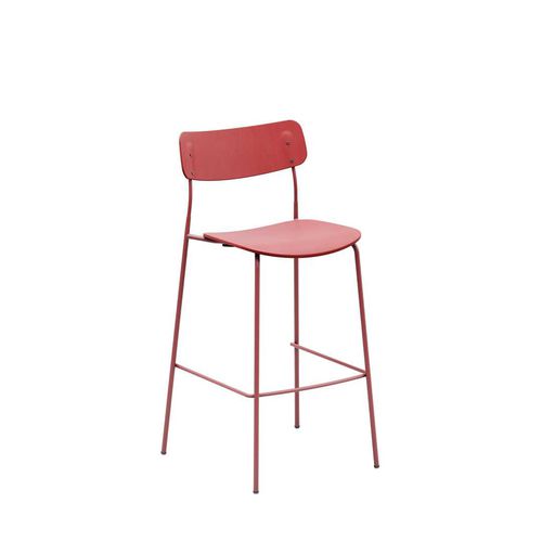Sedia alta contemporanea - Ella  - Martela - da interno / in plastica / in laminato