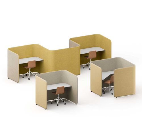 Ufficio POD acustico - PODWORK - Martela - a 1 posto / da 2 persone / con vano contenitore