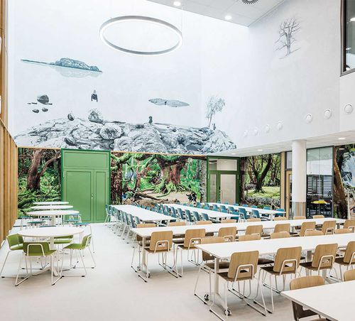 Tavolo per scuola - GRIP - Martela - contemporaneo / in rovere / in laminato