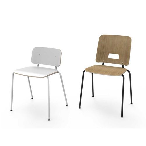 Sedia contemporanea - GRIP NXT - Martela - da interno / in legno / con supporto in metallo