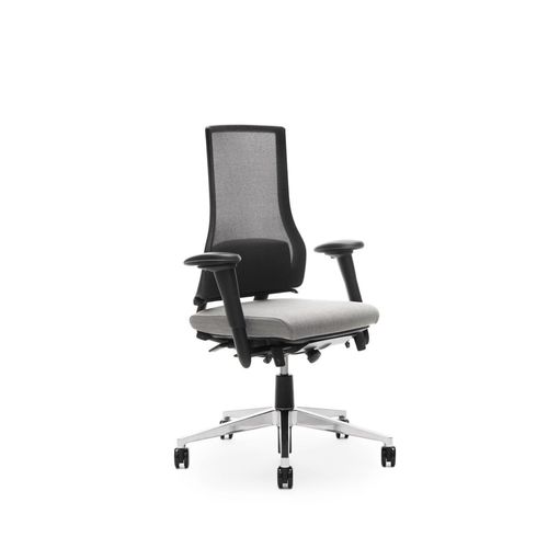 Sedia operativa in plastica - AXIA 2.50 - Martela - in alluminio / in tessuto / in alluminio lucido
