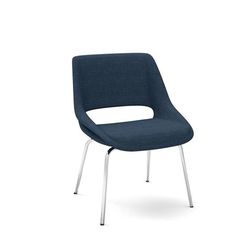 Sedia visitatore contemporanea - MINI KILTA - Martela - da interno / in tessuto / con supporto in metallo