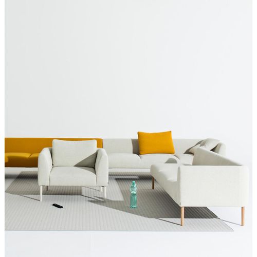 Poltrona contemporanea - NOOA  - Martela - in tessuto / in metallo / in legno
