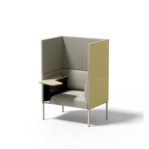 Sedia contemporanea - NOORA WORK BOX - Martela - da interno / in tessuto / con supporto in legno