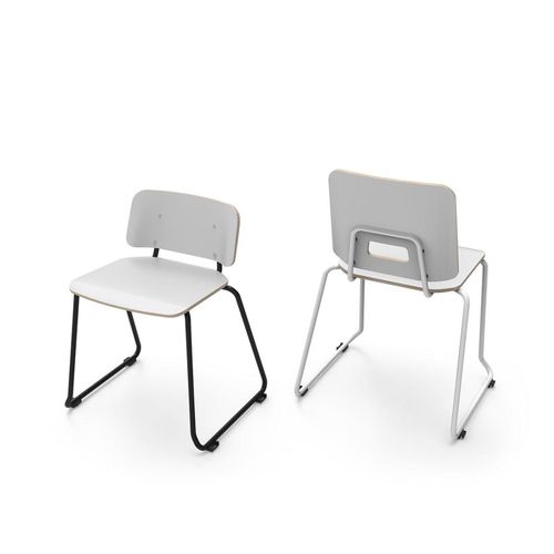 Sedia contemporanea - GRIP NXT - Martela - da interno / in legno / in tessuto