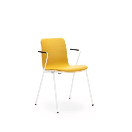 Sedia visitatore contemporanea - SOLA - Martela - da interno / in tessuto / con supporto in metallo