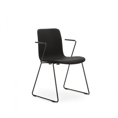 Sedia visitatore contemporanea - SOLA - Martela - da interno / in acciaio / in tessuto