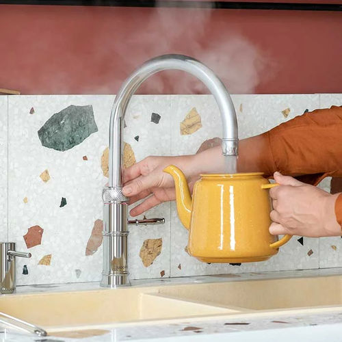 Miscelatore da appoggio - CLASSIC FUSION - Quooker Deutschland GmbH - in metallo cromato / in ottone / in acciaio inossidabile