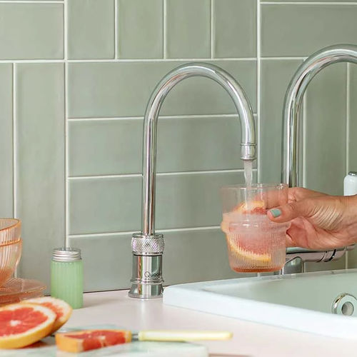 Miscelatore per acqua bollente - CLASSIC NORDIC SINGLE - Quooker Deutschland GmbH - da appoggio / in metallo cromato / in acciaio inossidabile