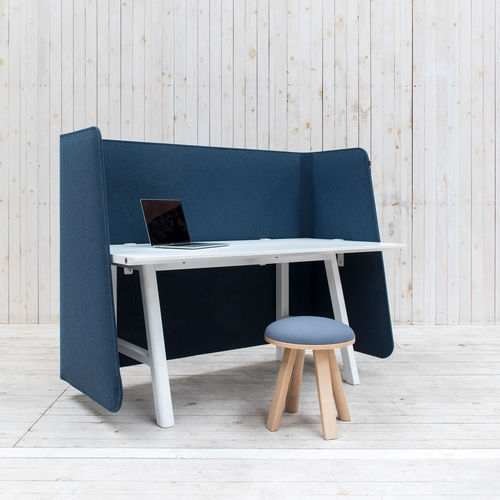 Scrivania per open space - BUZZIWRAP - Haworth Europe - da terra / contemporanea / in legno