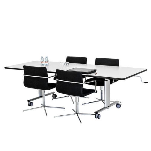 Tavolo da riunione contemporaneo - VISION  - Ropox A/S - in laminato / con supporto in alluminio / rettangolare