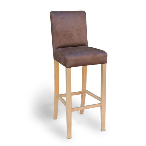 Sedia alta contemporanea - HAVANNA - Ecomatrix SRL - da interno / in tessuto / con supporto in faggio