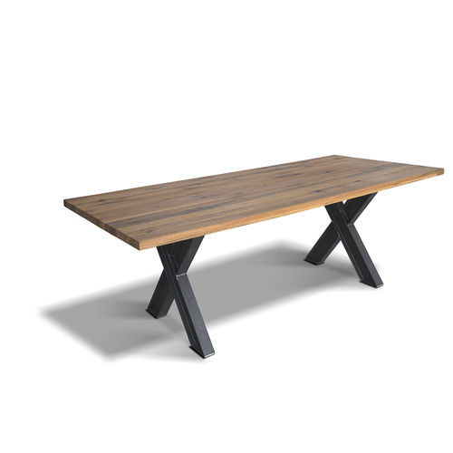 Tavolo contemporaneo - KREUZ - Ecomatrix SRL - in rovere / in legno massiccio / in legno oliato