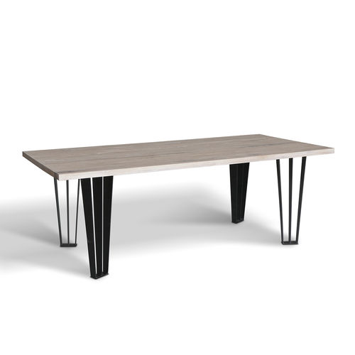 Tavolo contemporaneo - TRIPOD - Ecomatrix SRL - in rovere / in legno oliato / con supporto in acciaio