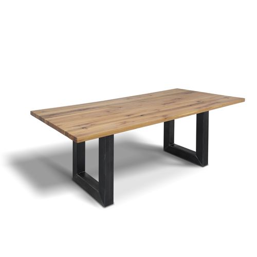 Tavolo contemporaneo - UPPSALA - Ecomatrix SRL - in rovere / in legno oliato / con supporto in acciaio