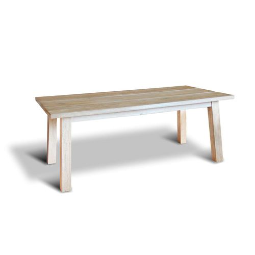 Tavolo contemporaneo - TRIO - Ecomatrix SRL - in rovere / con supporto in quercia / rettangolare