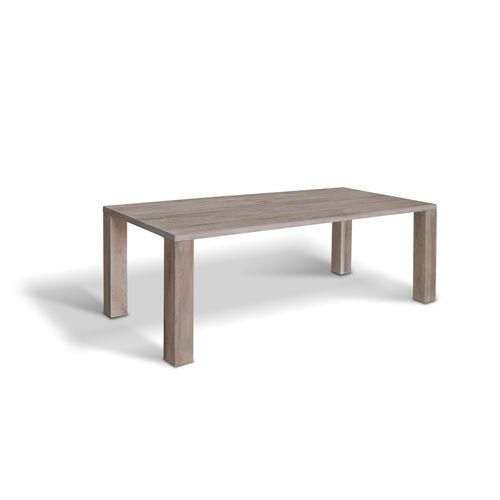 Tavolo contemporaneo - LEO - Ecomatrix SRL - in rovere / con supporto in quercia / rettangolare