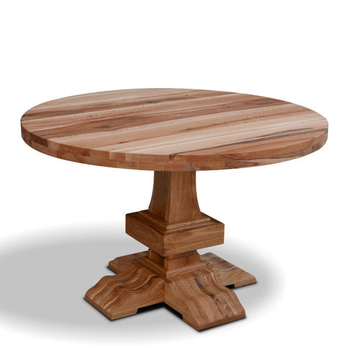 Tavolo classico - OREGON - Ecomatrix SRL - in rovere / con supporto in quercia / rotondo